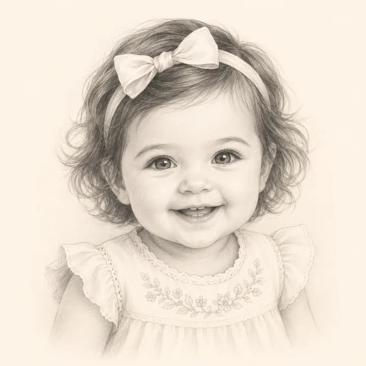 A warm baby portrait representing the name Ndivhuwo.