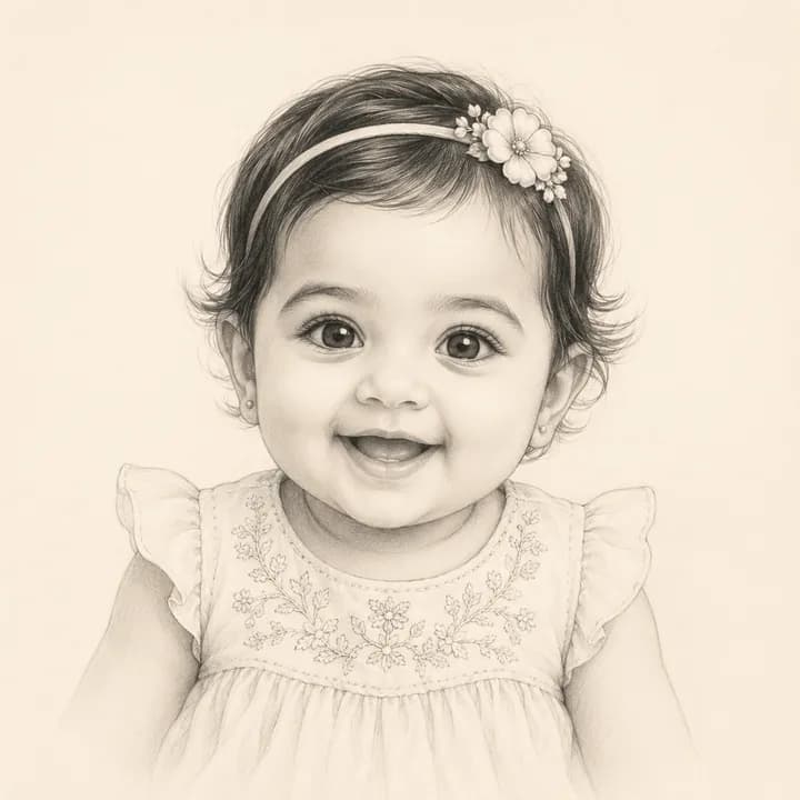 Smiling baby girl preview for Couple Mode