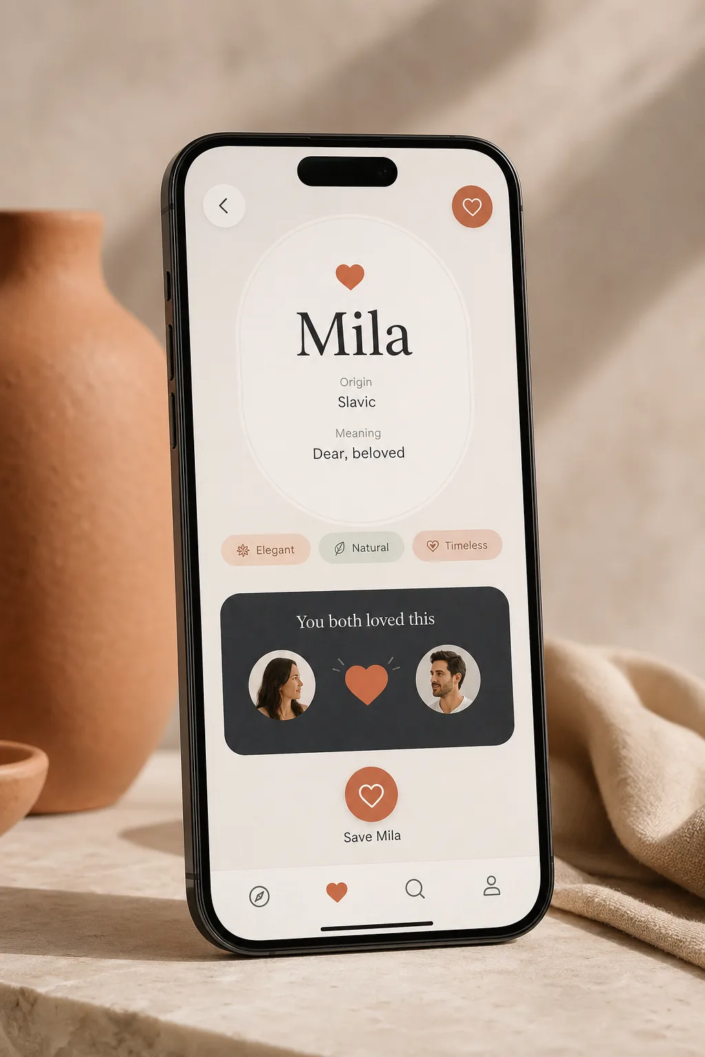 urbabyname AI suggestion product preview